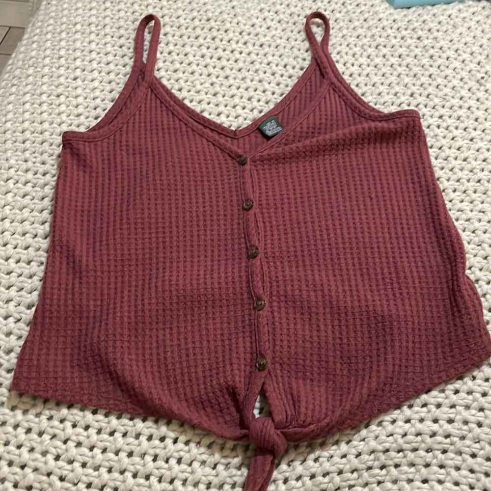 Maroon tank top